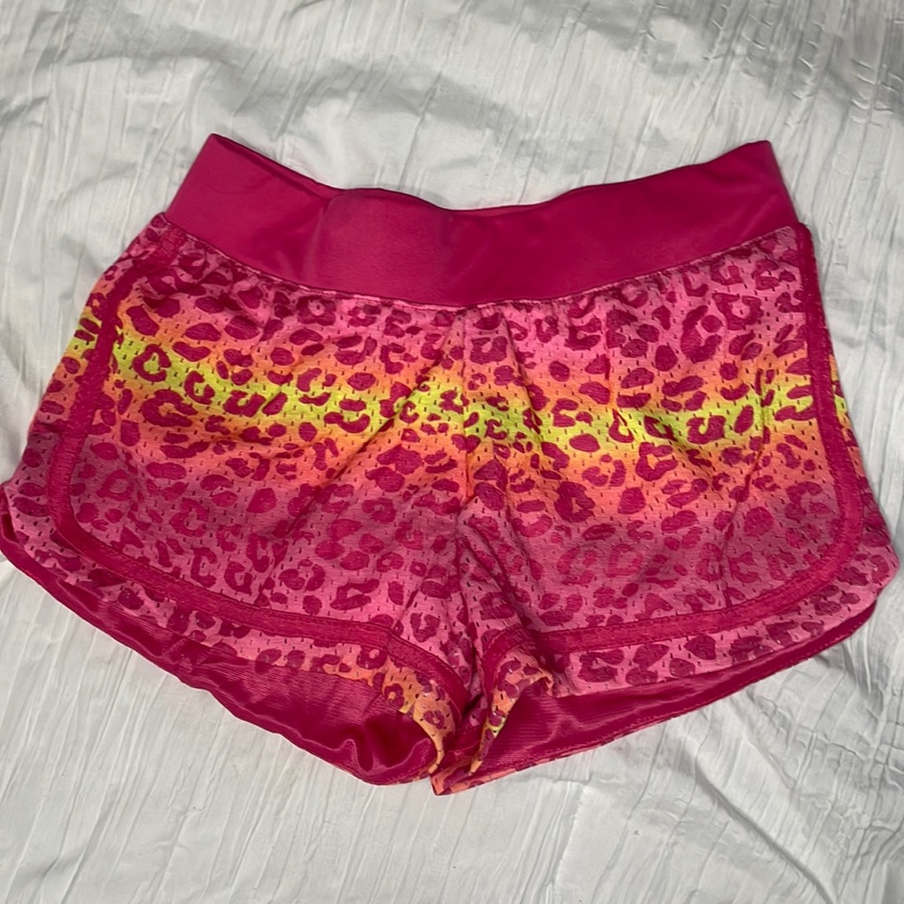 Girls cheetah print shorts
